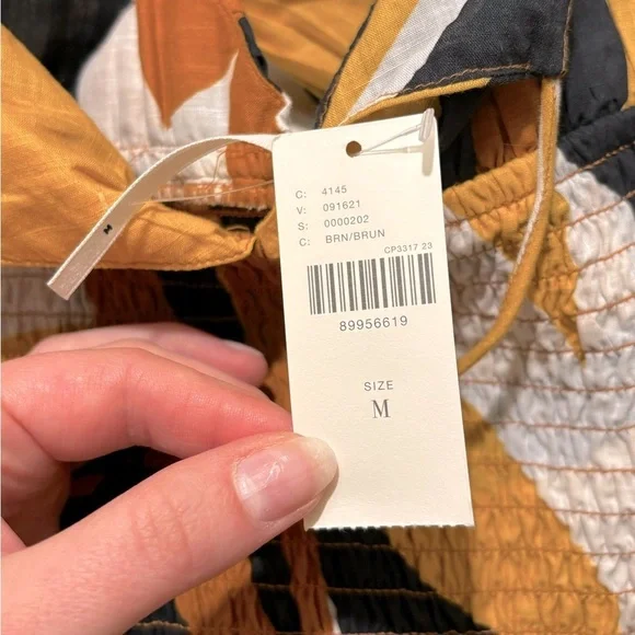NWT Anthropologie Josephine Smocked Drop Waist Black Orange Maxi Dress  Medium - threedaughtersproperties.com